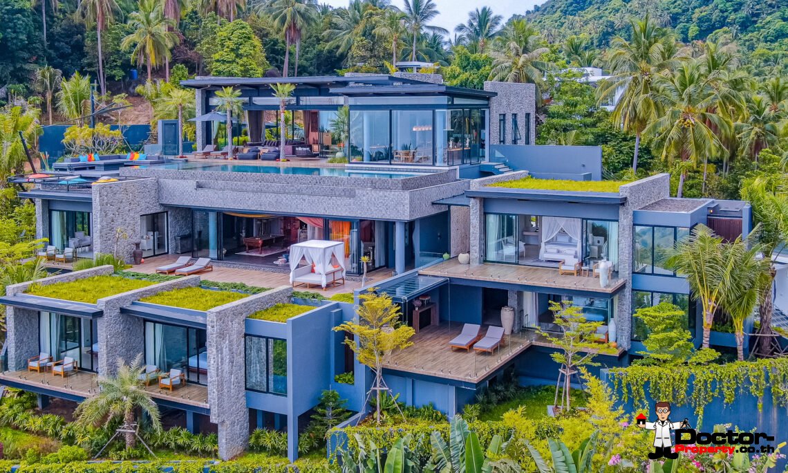 New Luxury 5 Bedroom with Stunning Sea view in Chaweng Noi, Koh Samui – For Sale