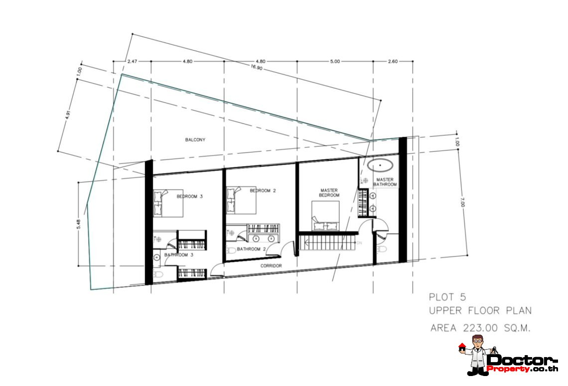 New 5 Bedroom Sea View Villa in Bo Phut, Koh Samui – For Sale