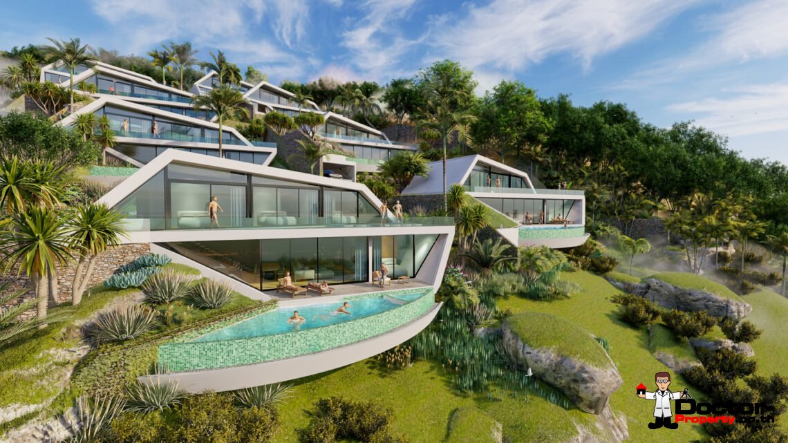 New 5 Bedroom Sea View Villa in Bo Phut, Koh Samui – For Sale