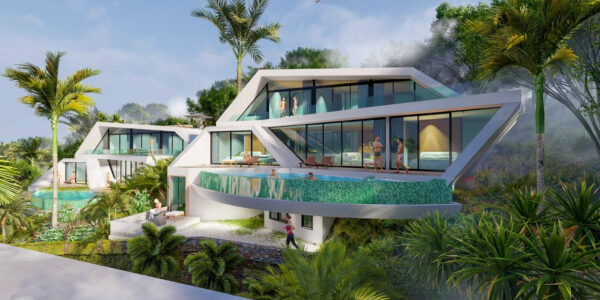 New 5 Bedroom Sea View Villa in Bo Phut, Koh Samui – For Sale