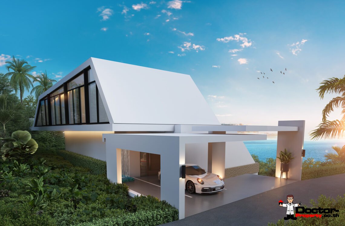 New 5 Bedroom Sea View Villa in Bo Phut, Koh Samui – For Sale