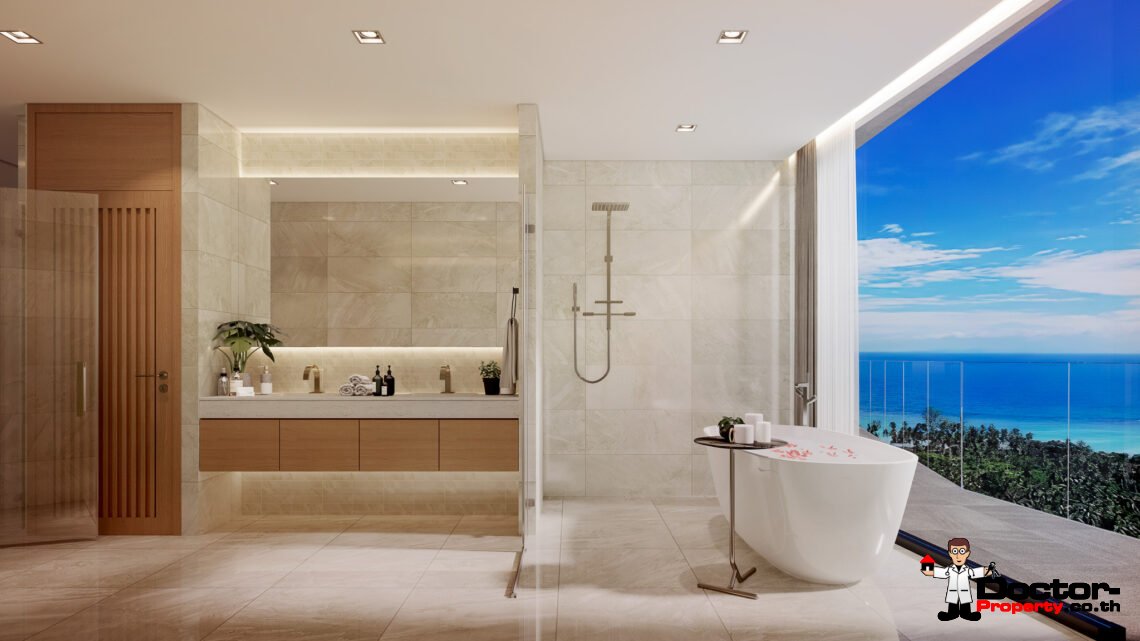 New 5 Bedroom Sea View Villa in Bo Phut, Koh Samui – For Sale