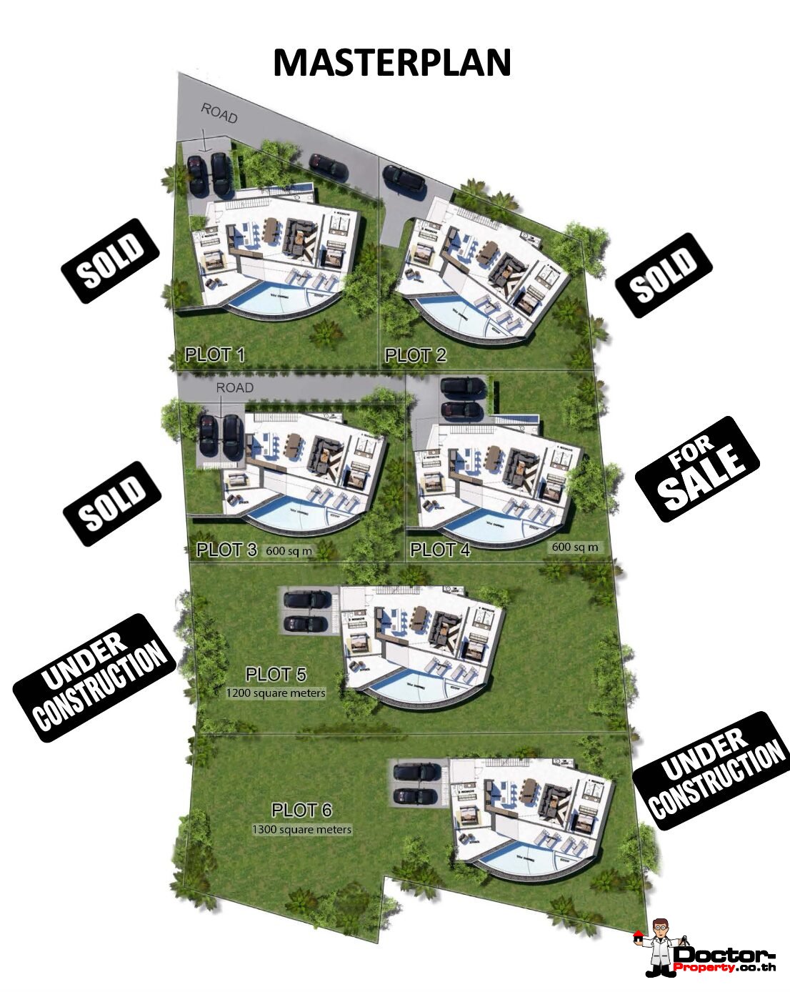 New 5 Bedroom Sea View Villa in Bo Phut, Koh Samui – For Sale