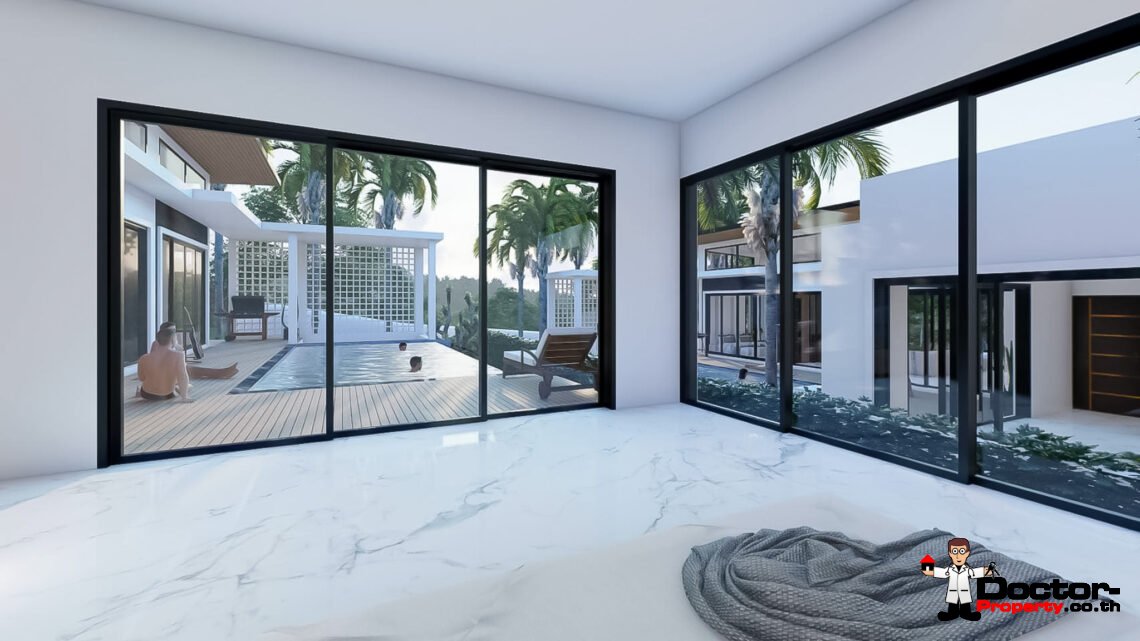 New Modern 3 bedroom Villa in Mae Nam, Koh Samui – For Sale