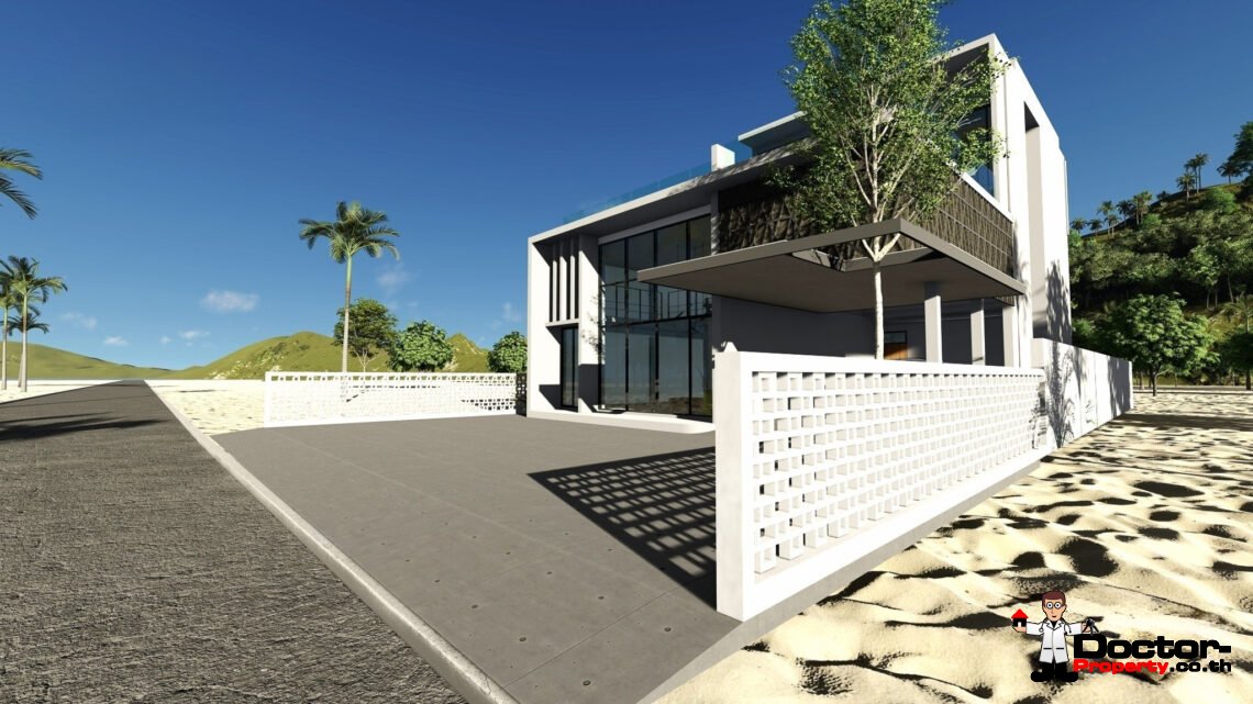 New Elegant 4 Bedroom Private Pool Villa with Sea View in Bang Por, Koh Samui – For Sale