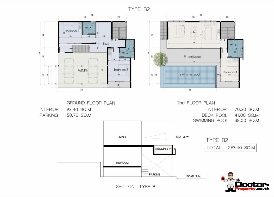 New 3-Bedroom Pool Villa with Sea View in Chaweng Noi, Koh Samui – For Sale