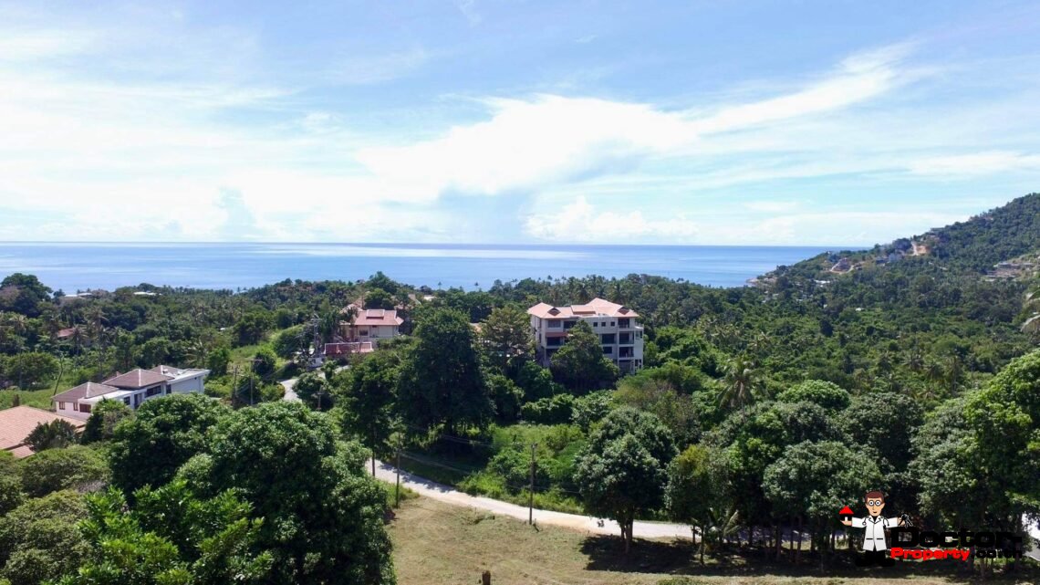 New 3-Bedroom Pool Villa with Sea View in Chaweng Noi, Koh Samui – For Sale