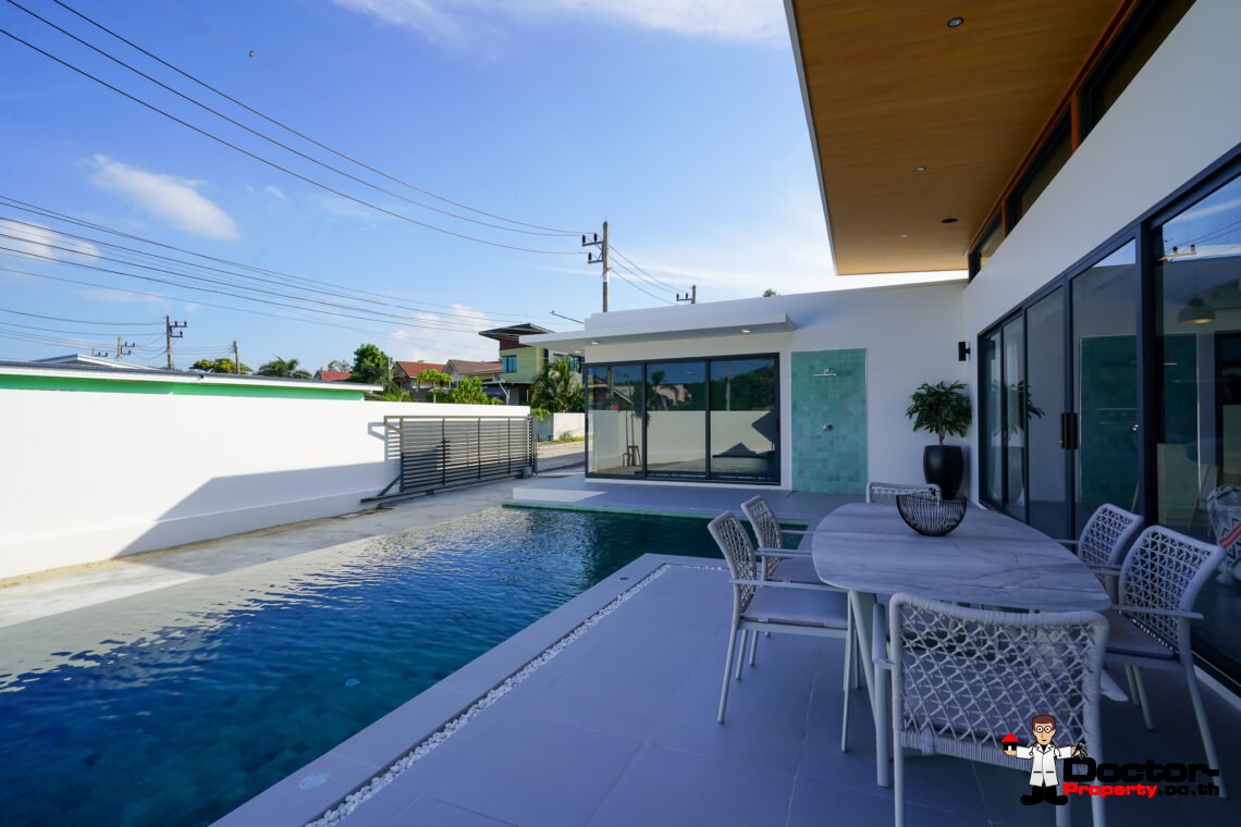 New 3 Bedroom Pool Villa in Bang Rak, Koh Samui – For Sale