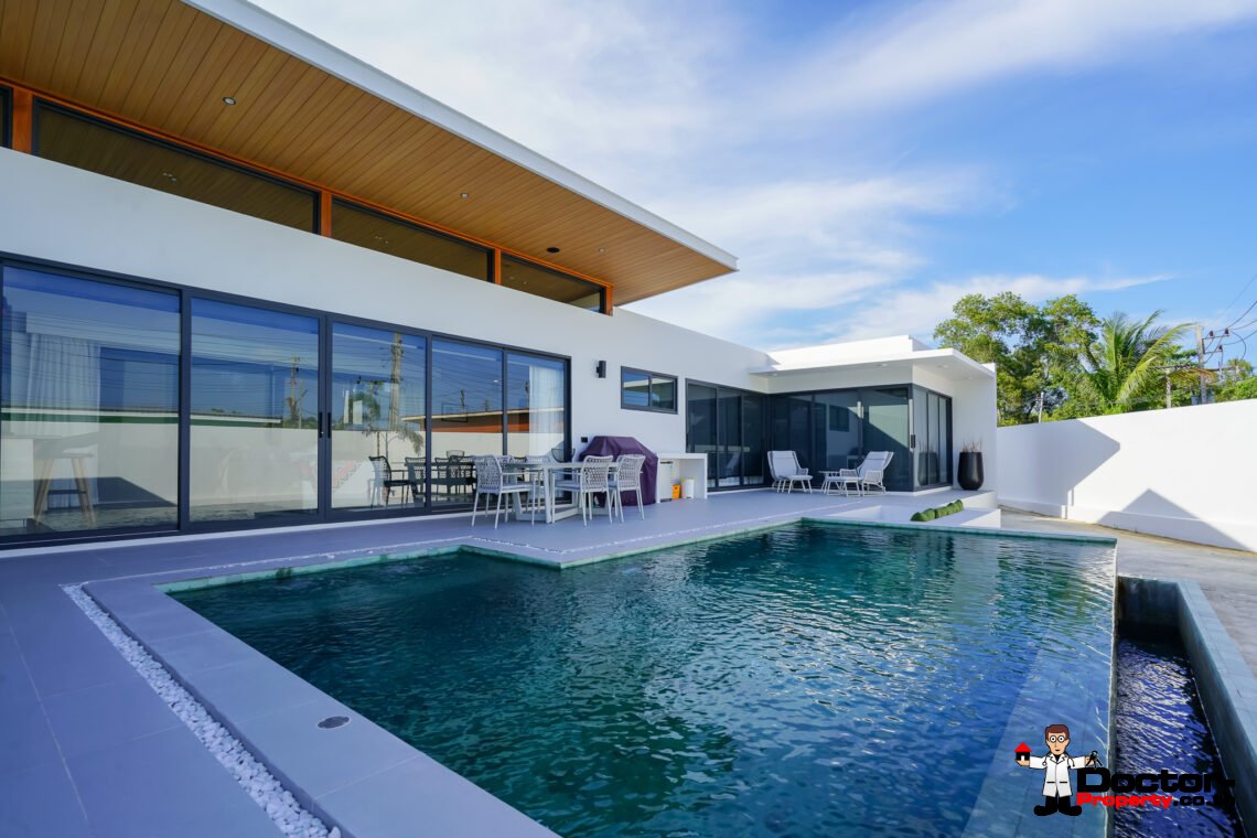 New 3 Bedroom Pool Villa in Bang Rak, Koh Samui – For Sale