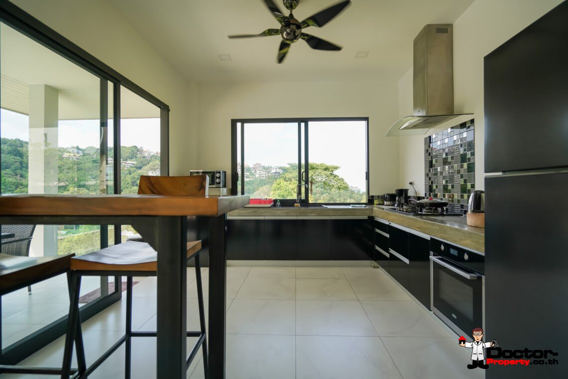 3 Bed Pool Villa with Partial Sea View – Bang Por, Koh Samui – For Sale