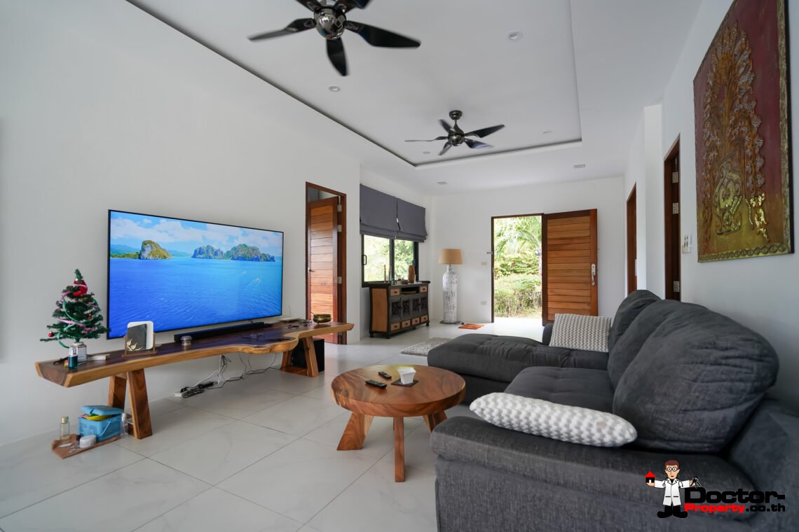 3 Bed Pool Villa with Partial Sea View – Bang Por, Koh Samui – For Sale