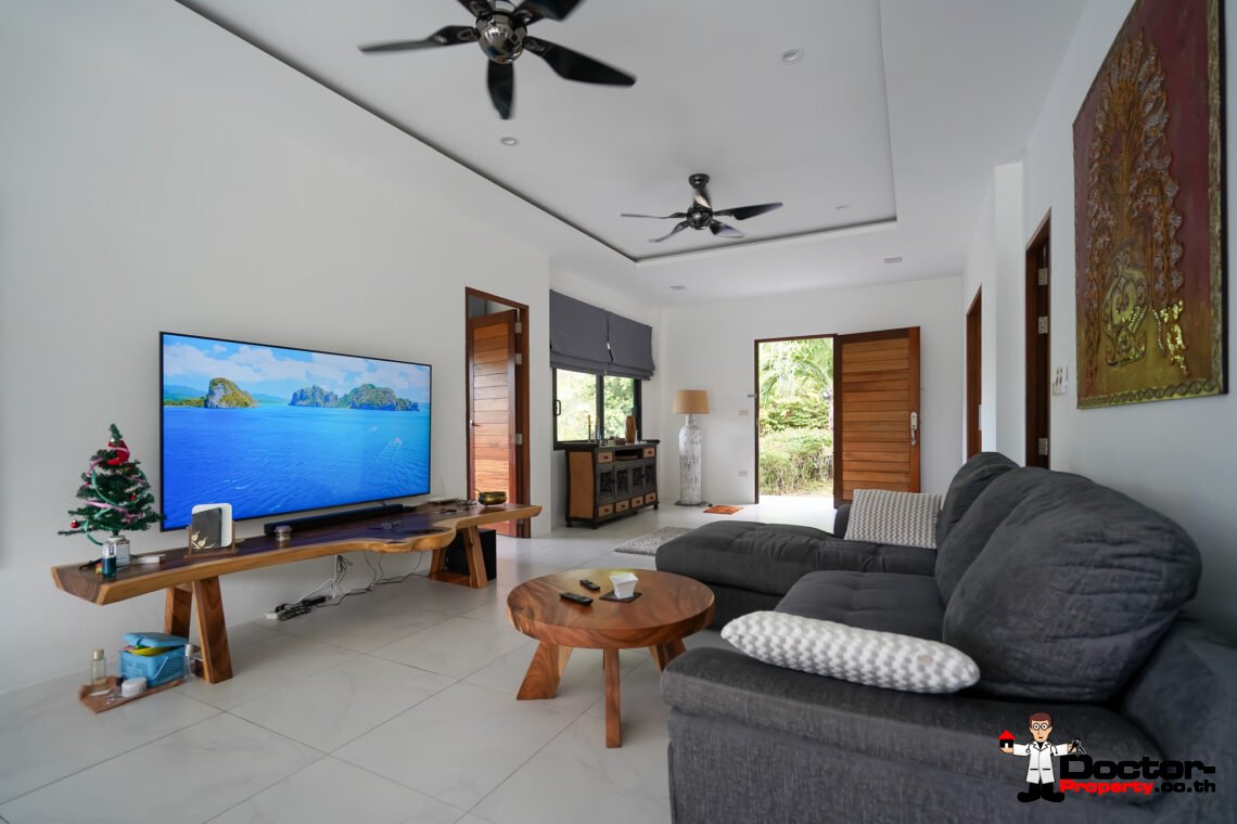 3 Bed Pool Villa with Partial Sea View – Bang Por, Koh Samui – For Sale