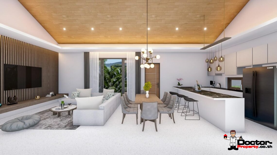 New 3 Bedroom Pool Villas near Fisherman’s Village, Koh Samui – For Sale