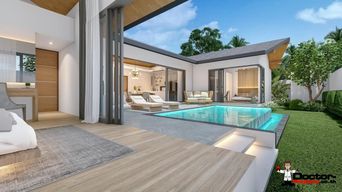 New 3 Bedroom Pool Villas near Fisherman’s Village, Koh Samui – For Sale