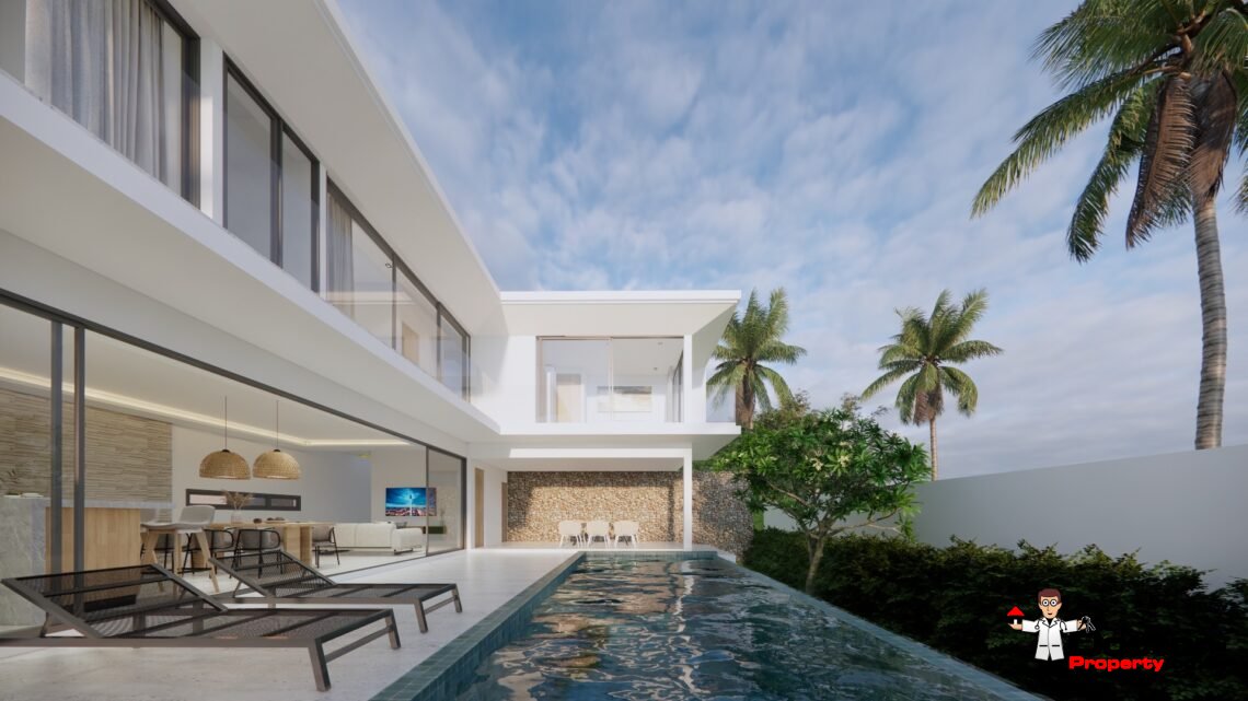 New 3 Bedroom Garden Pool Villa in Chaweng Noi, Koh Samui – For Sale