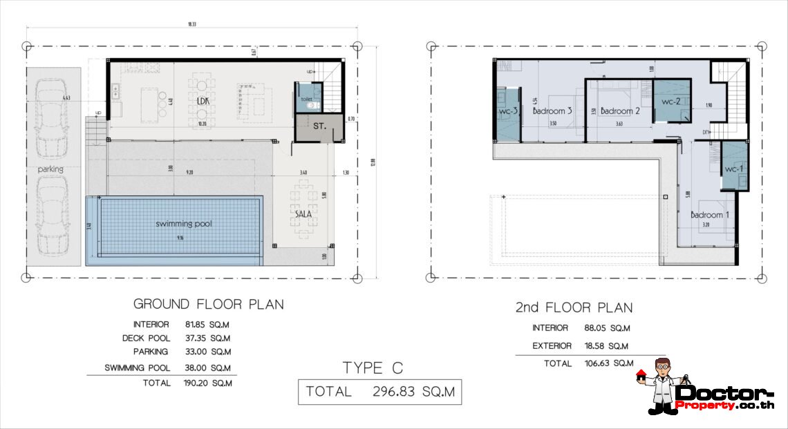 New 3 Bedroom Garden Pool Villa in Chaweng Noi, Koh Samui – For Sale