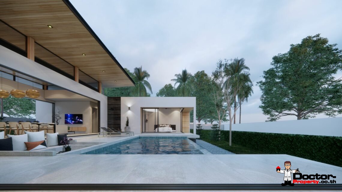 New Tropical 3 Bedroom Pool Villa in Lamai, Koh Samui – For Sale