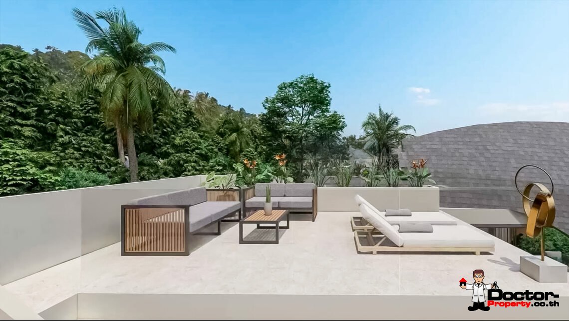 New Charming 3 Bedroom Sea View Villa in Bang Por, Koh Samui – For Sale