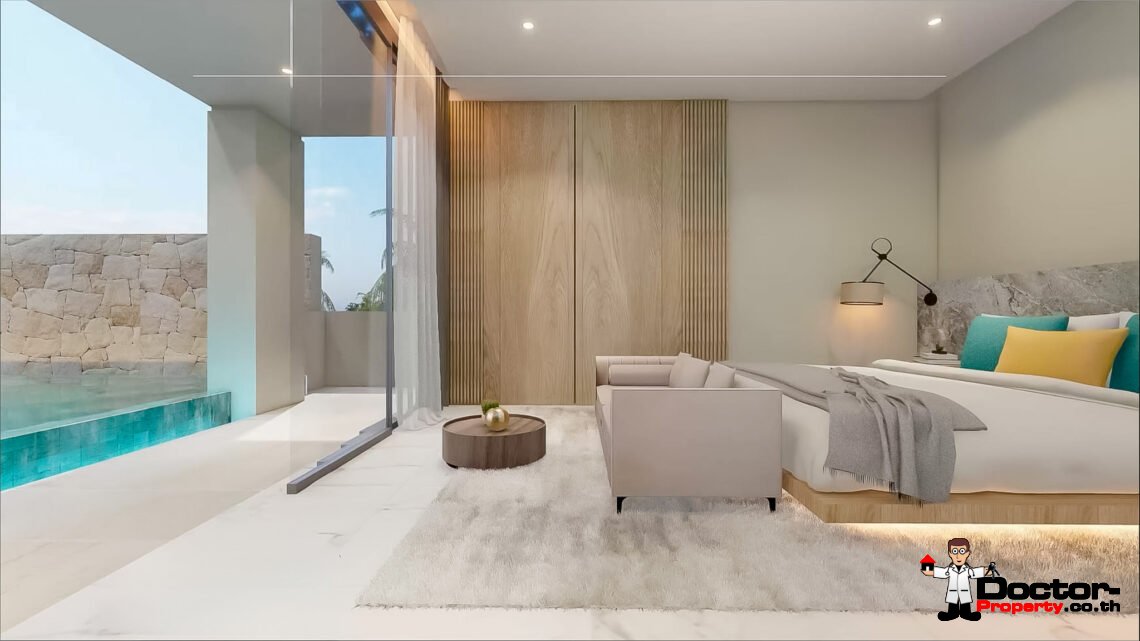 New Charming 3 Bedroom Sea View Villa in Bang Por, Koh Samui – For Sale