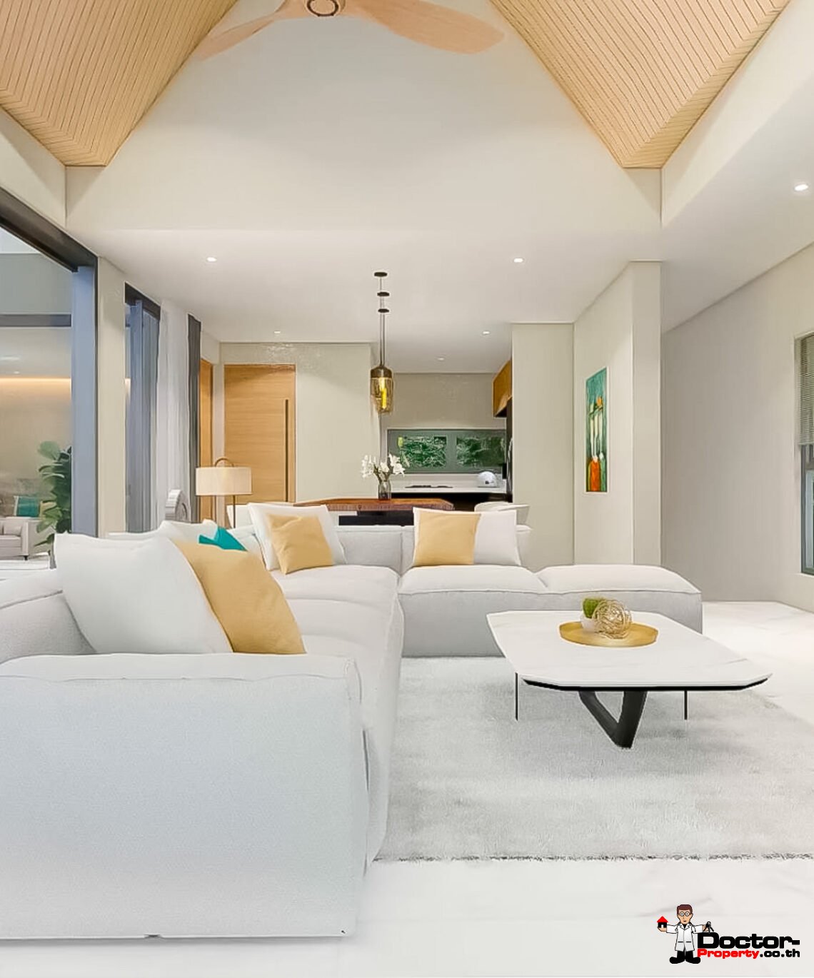 New Charming 3 Bedroom Sea View Villa in Bang Por, Koh Samui – For Sale