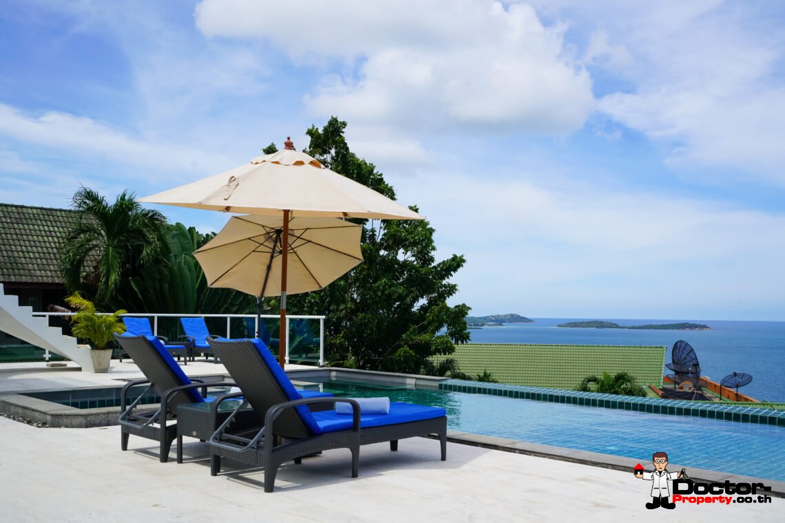 5 Bedroom Villa with Amazing Sea View in Chaweng Noi, Koh Samui – For Sale