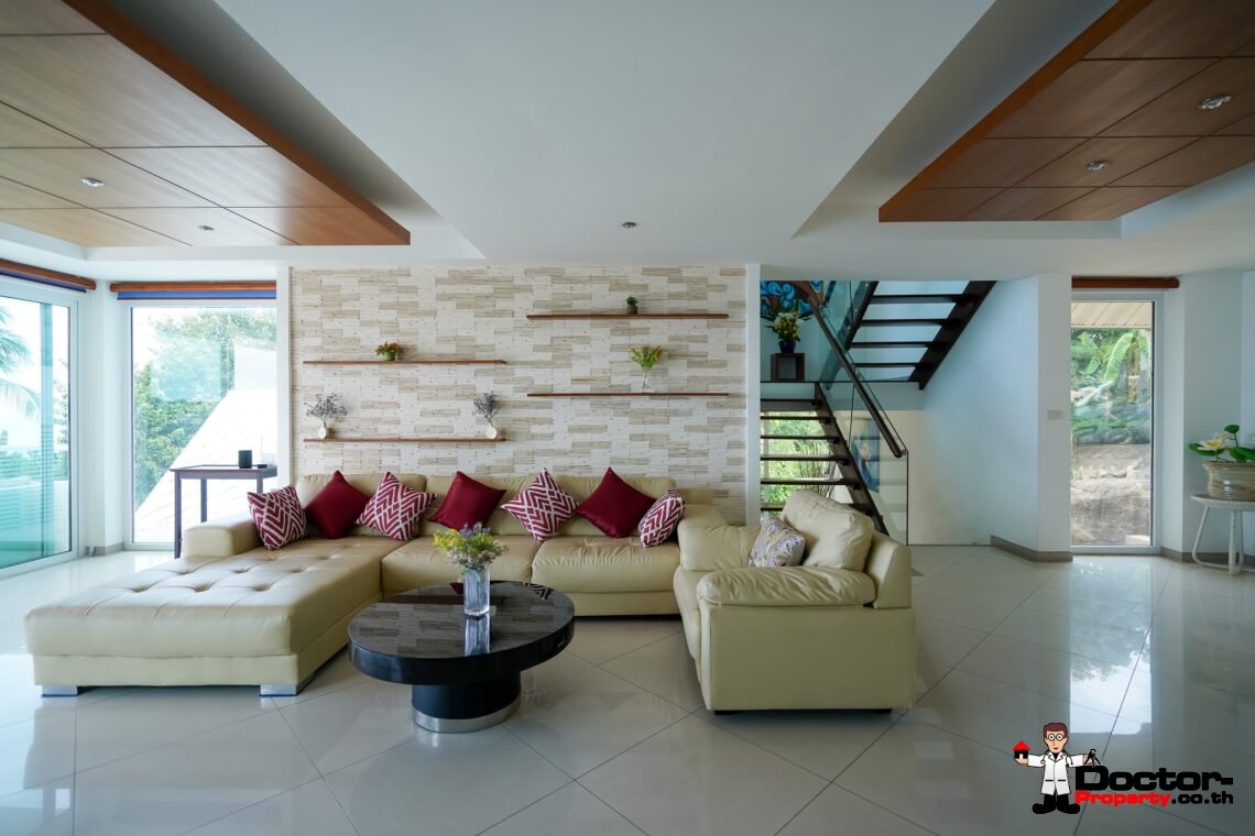 5 Bedroom Villa with Amazing Sea View in Chaweng Noi, Koh Samui – For Sale