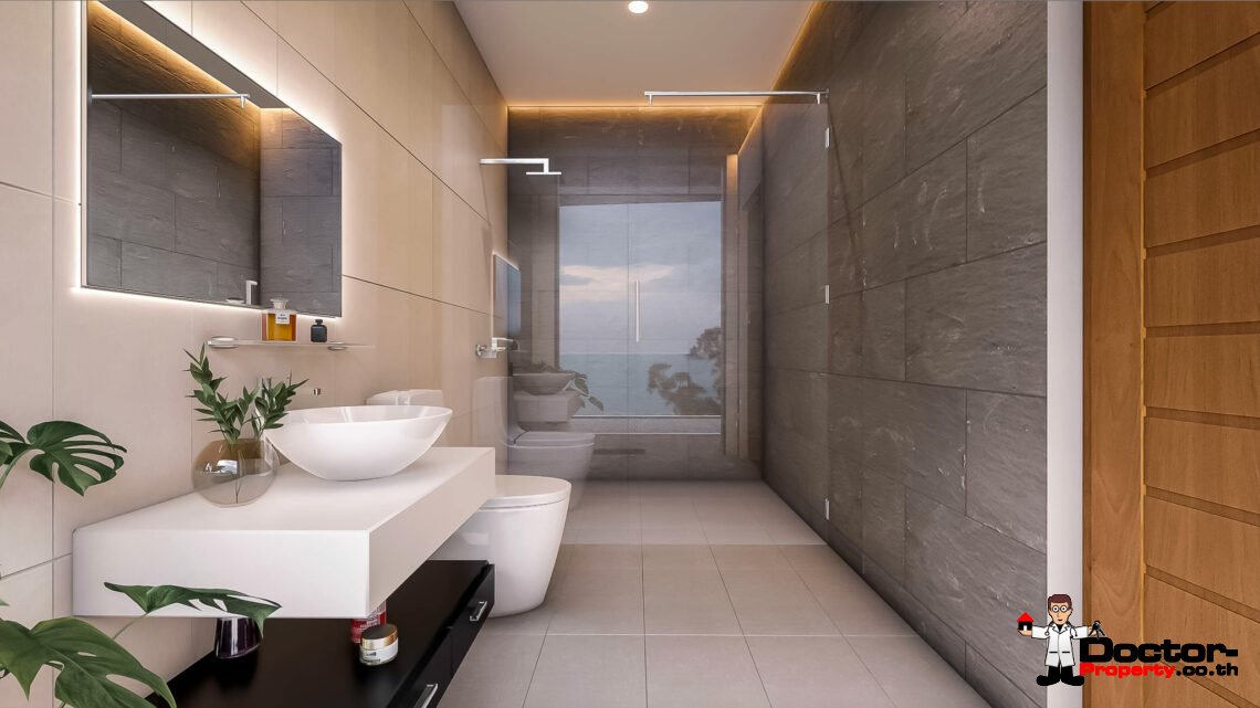 New 3 Bedroom Luxury Villa with Seaview in Bang Por, Koh Samui – For Sale