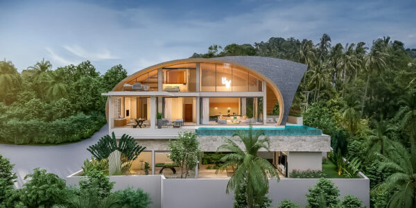 New 3 Bedroom Luxury Villa with Seaview in Bang Por, Koh Samui – For Sale