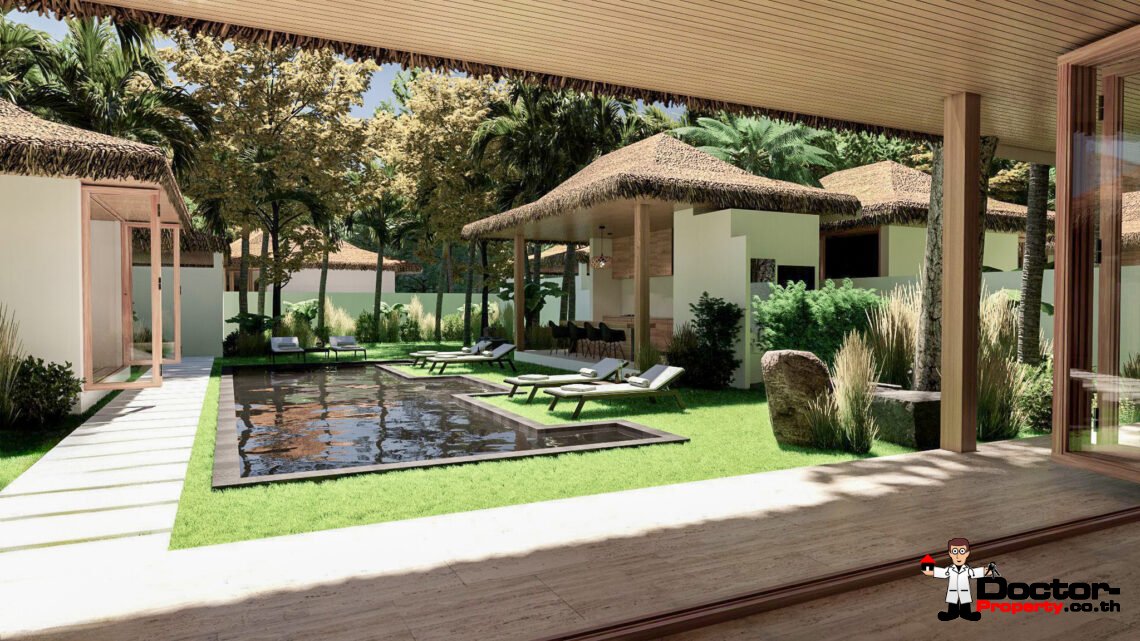 New Balinese 3 Bedroom Pool Villa in Lipa Noi, Koh Samui – For Sale