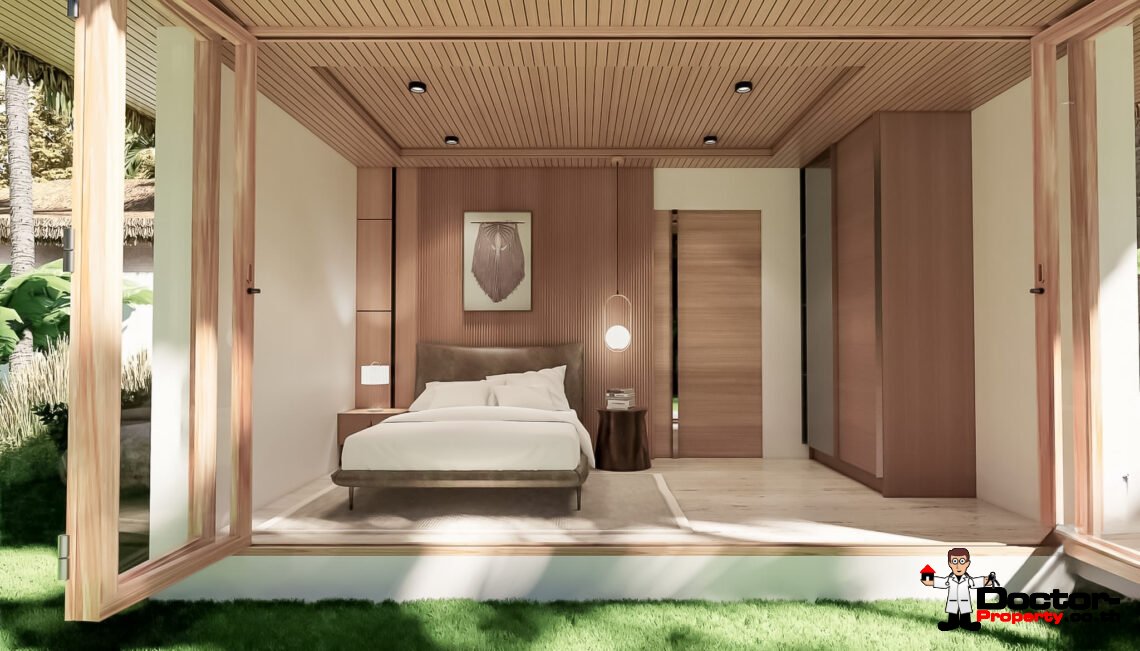 New Balinese 3 Bedroom Pool Villa in Lipa Noi, Koh Samui – For Sale