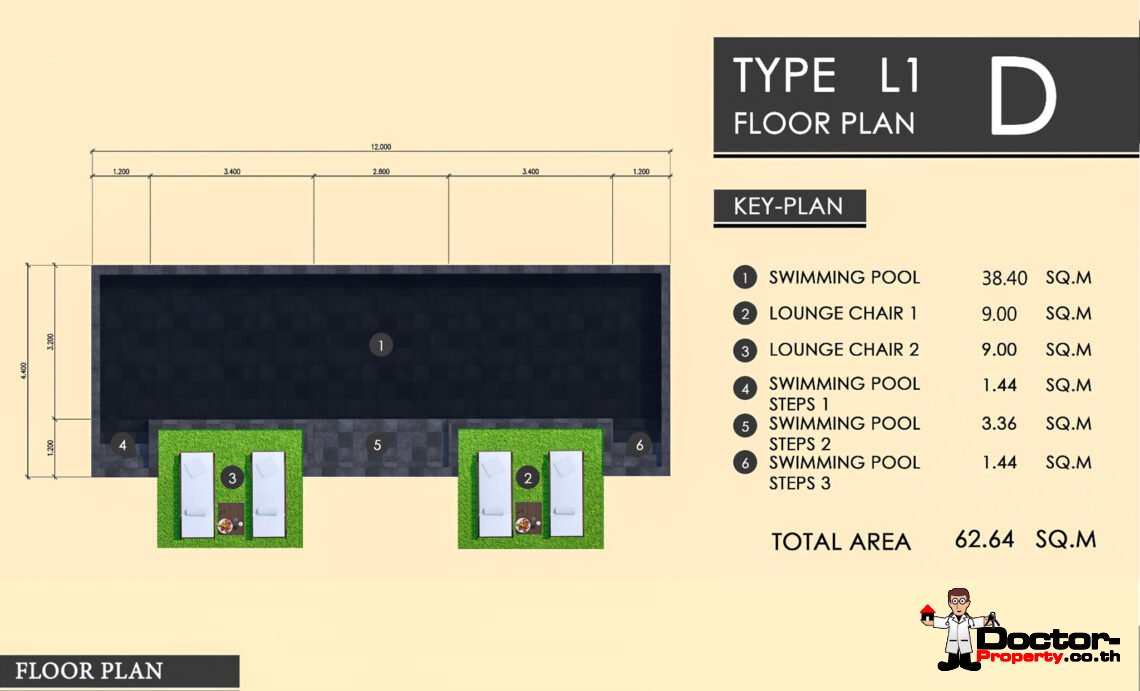 New Balinese 3 Bedroom Pool Villa in Lipa Noi, Koh Samui – For Sale