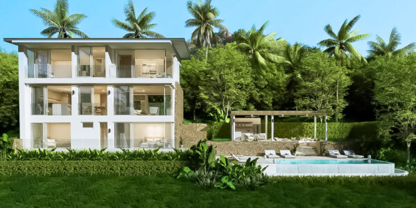 New Luxury 2-4 Bedroom Pool Villa with Stunning Sea View in Mae Nam, Koh Samui – For Sale