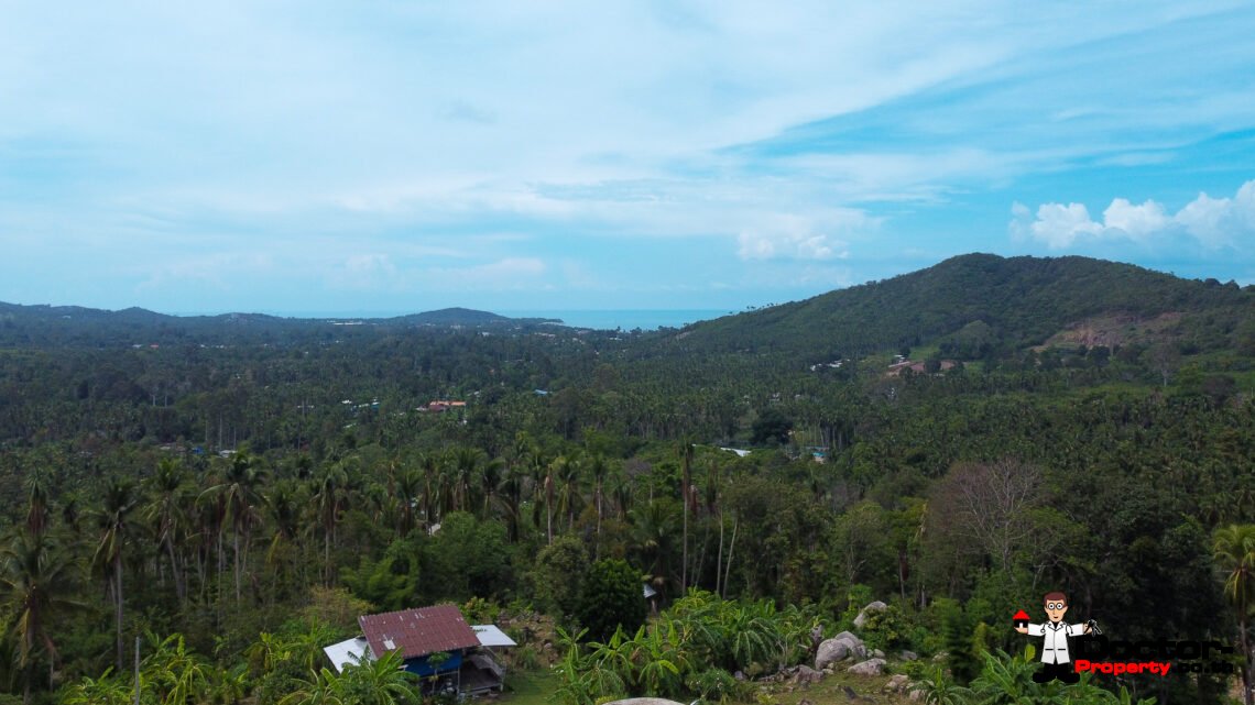 1 Rai 3 Ngan Sea View Land in Mae Nam, Koh Samui – For Sale