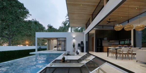 New 3 Bedroom Tropical villa in Bophut, Koh Samui – For Sale