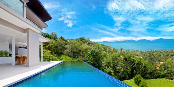 4 Bedroom Pool Villa with Sea View in Bang Por, Koh Samui – For Sale