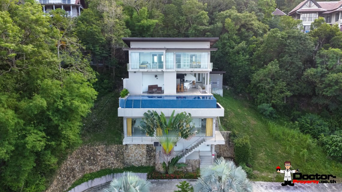 4 Bedroom Pool Villa with Sea View in Bang Por, Koh Samui – For Sale