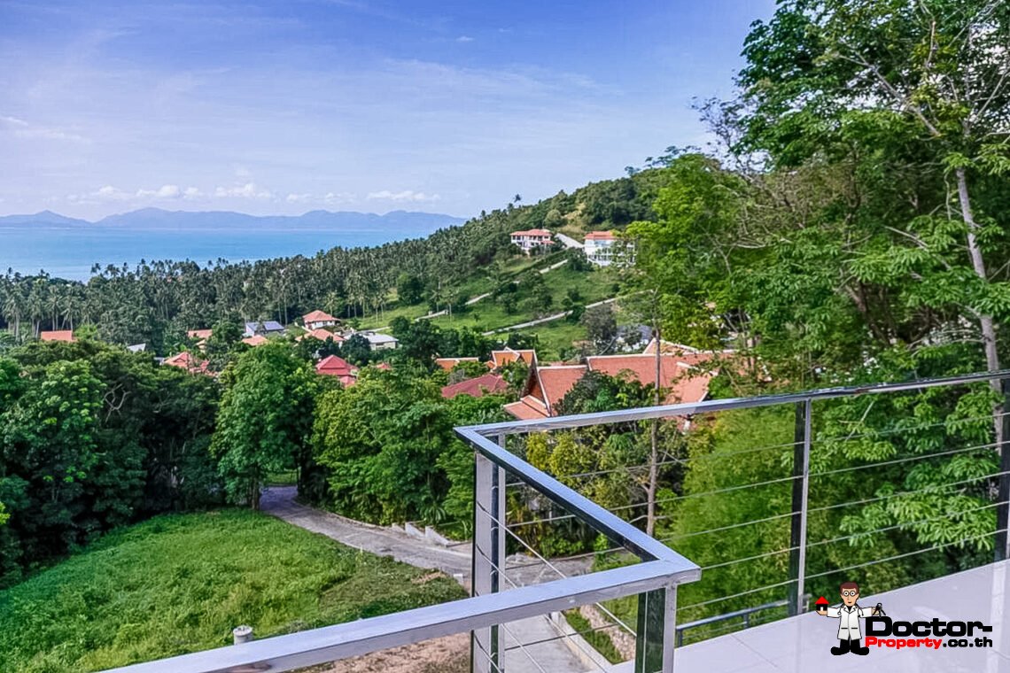 4 Bedroom Pool Villa with Sea View in Bang Por, Koh Samui – For Sale
