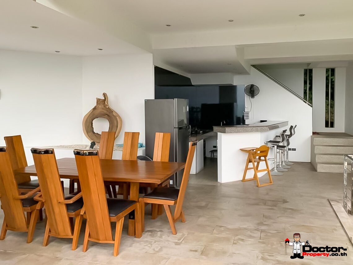 4 Bedroom Pool Villa with Sea View in Bang Por, Koh Samui – For Sale