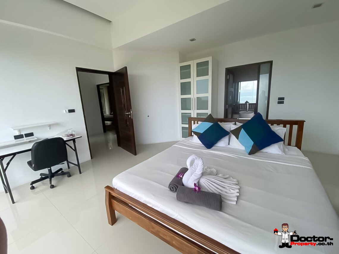 4 Bedroom Pool Villa with Sea View in Bang Por, Koh Samui – For Sale