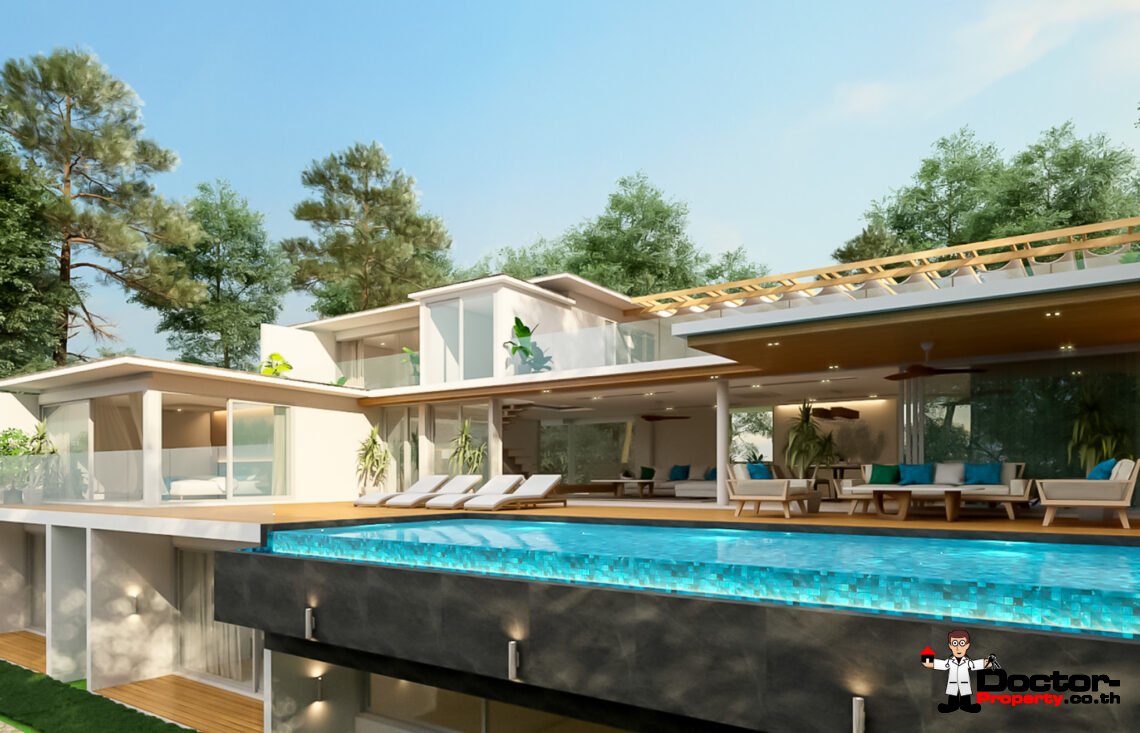 4 Bedroom Luxury Villa with Stunning Sea View in Bophut, Koh Samui – For Sale
