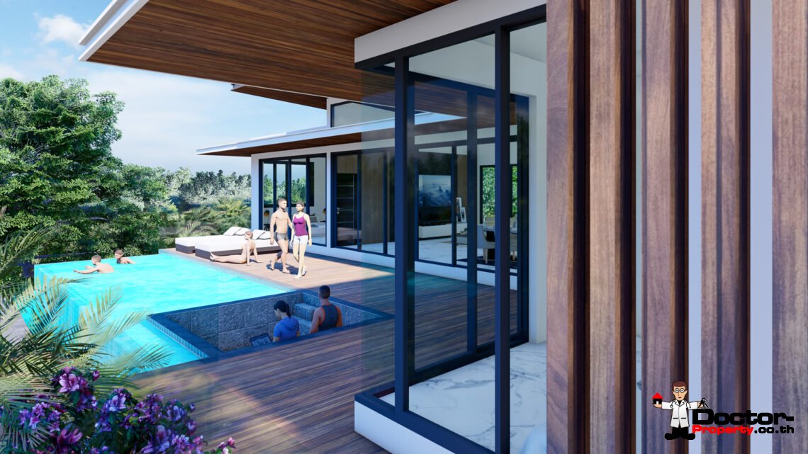 New Modern 3 bedroom Villa in Mae Nam, Koh Samui – For Sale