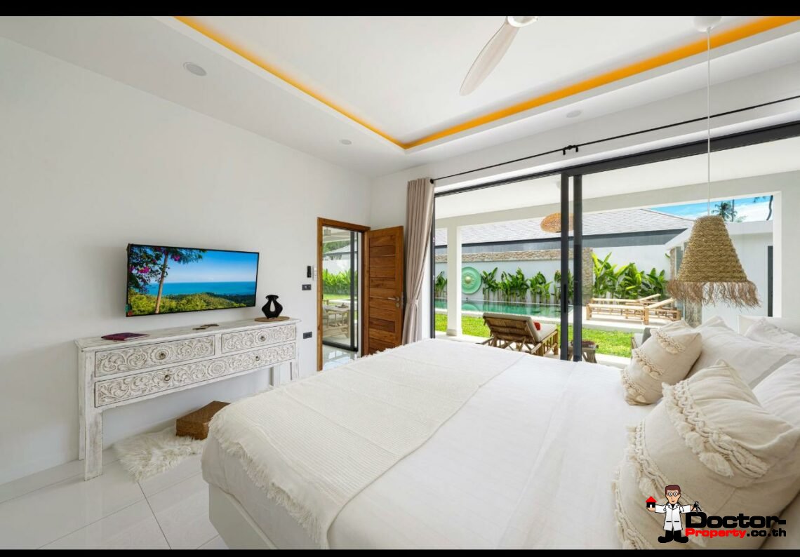 New Balinese 3 Bedroom Garden Villas in Mae Nam, Koh Samui – For Sale