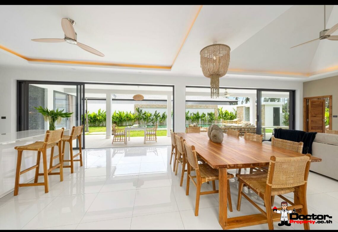 New Balinese 3 Bedroom Garden Villas in Mae Nam, Koh Samui – For Sale