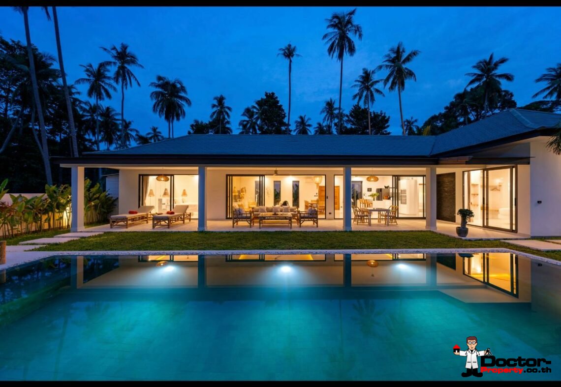 New Balinese 3 Bedroom Garden Villas in Mae Nam, Koh Samui – For Sale