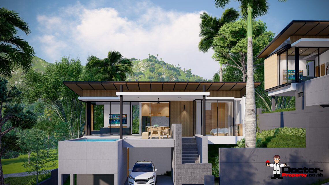 New 2-3 Bedroom with Mountain View in Bophut, Koh Samui – For Sale