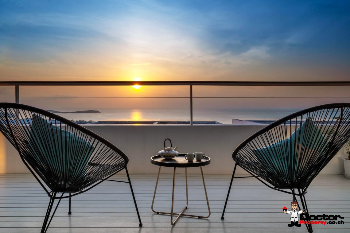 3 Bedroom Villa with Sea View in Chaweng Noi, Koh Samui – For Sale