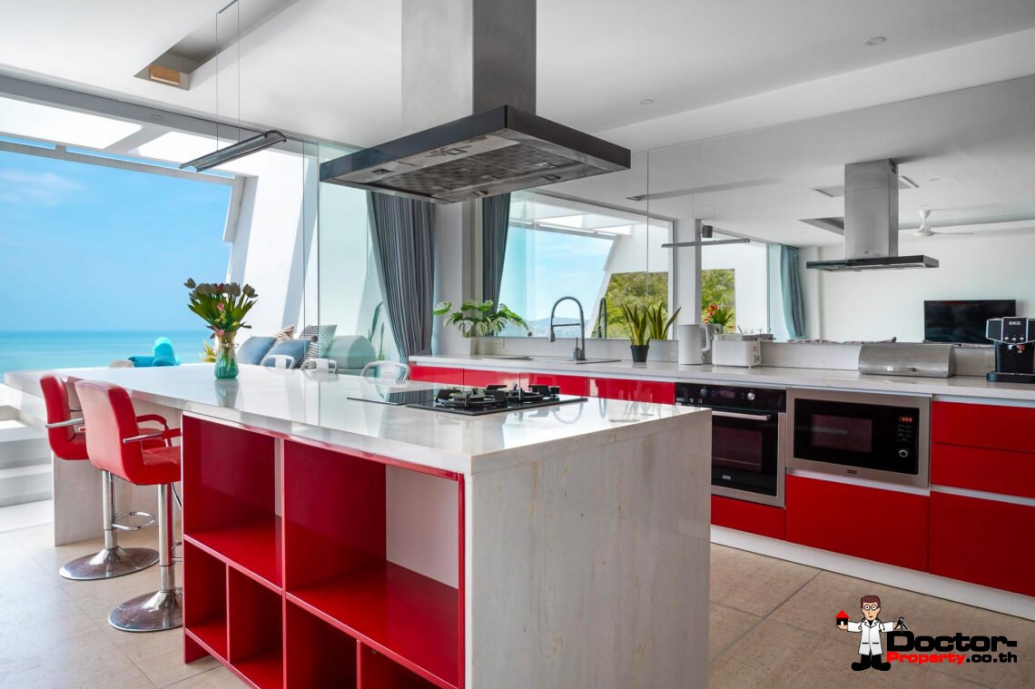 3 Bedroom Villa with Sea View in Chaweng Noi, Koh Samui – For Sale