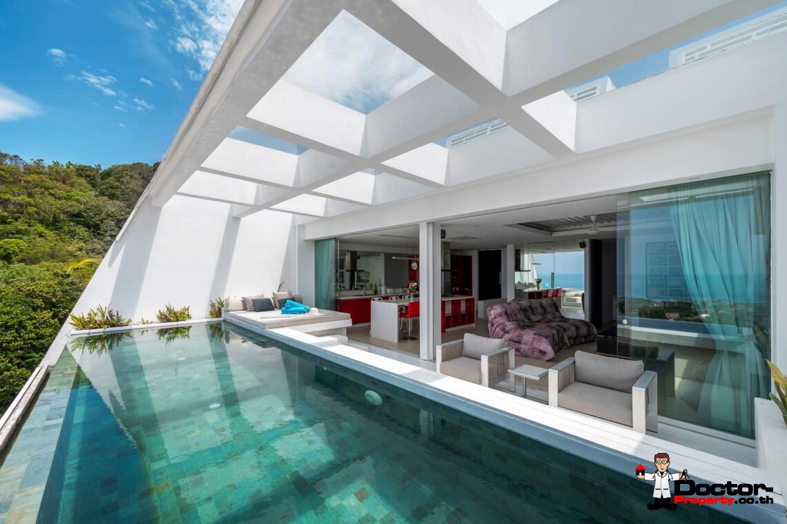 3 Bedroom Villa with Sea View in Chaweng Noi, Koh Samui – For Sale