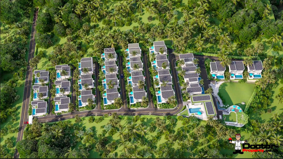 New 2-3 Bedroom Pool Villa with Sea View in Chaweng, Koh Samui – For Sale