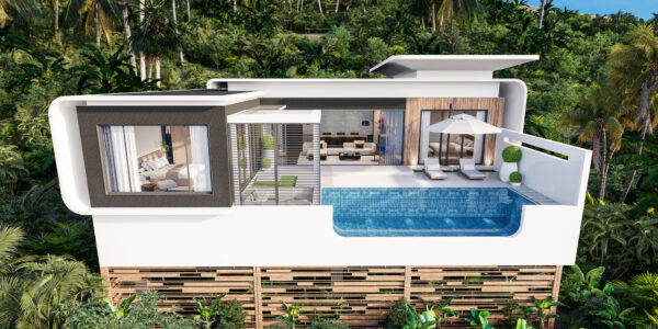 New 2-3 Bedroom Pool Villa with Sea View in Chaweng, Koh Samui – For Sale